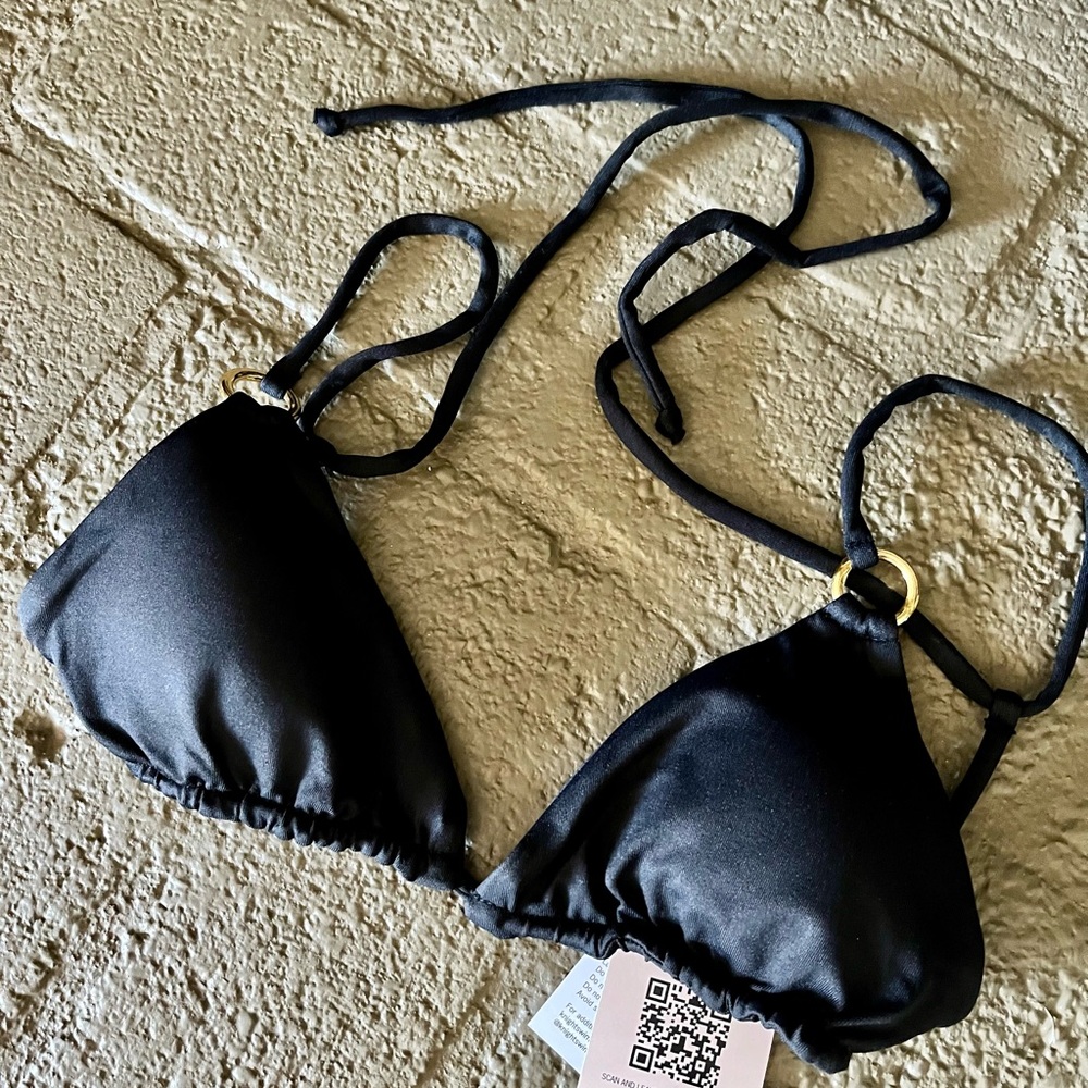 Knight Swim “Faye” bathing suit top, size  S, color “midnight” (black)